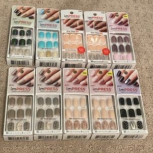 10 brand new sets of Impress Nails